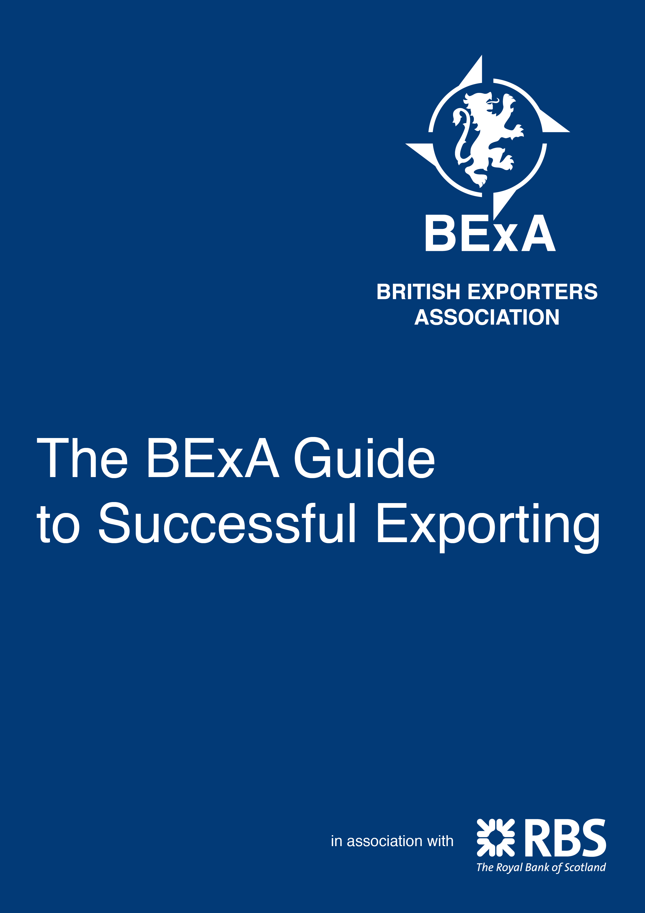 BExA Guide to Successful Exporting front cover
